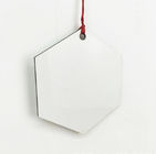 Hexagon Ornament MDF Board Dye Sublimation Blanks For Christmas Decoration